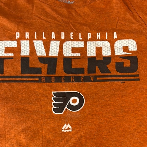 Majestic Orange Philadelphia Flyers Tee - Picture 2 of 3